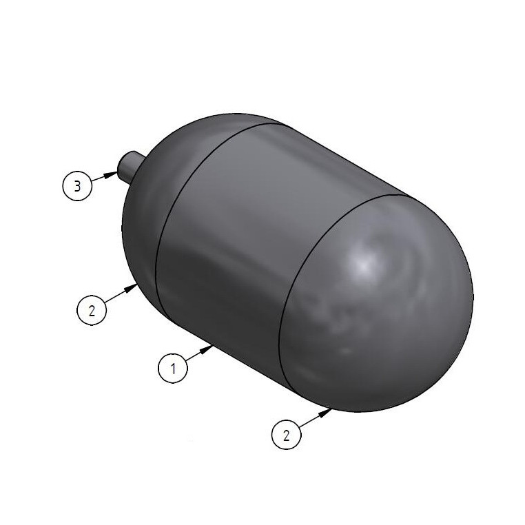Supply large size 304 stainless steel long hollow oval floating ball