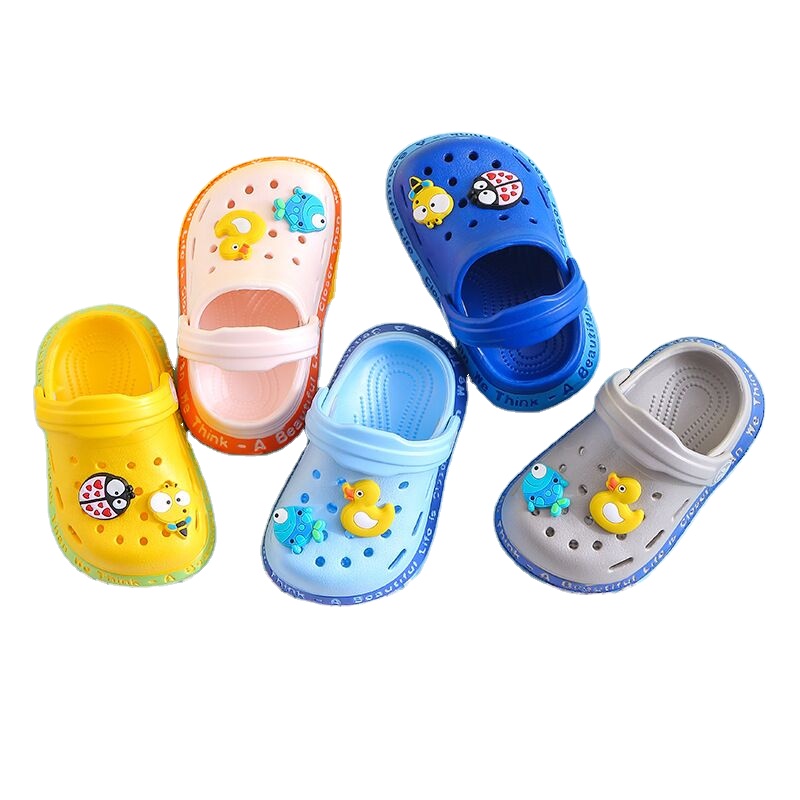 2024 Children Summer Customized Durable Baby With Holey Spring Kid Sandals Shoes EVA Garden Clogs