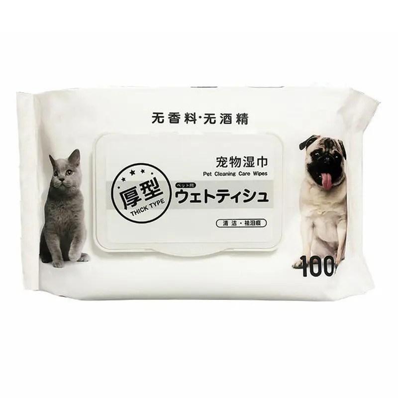 High Quality Custom Organic All Natural Disposable Pet Grooming Wet Wipes