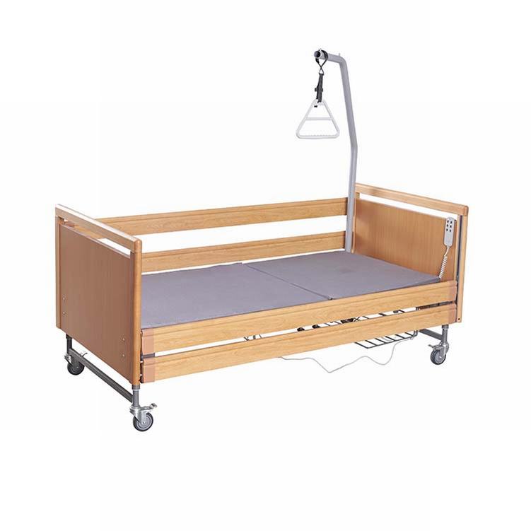 Professional manufacturer manual two functional flat nursing bed