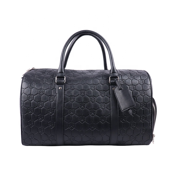 ISO BSCI LVMH eco friendly luxury business trip waterproof men custom leather gym duffel travel bags luggage bag duffle bag