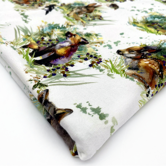 Customized Design Free Sample In Stock Factory Direct Sale Upholstery Fabric Cotton Lycra Fabric 100% Digital Printing By Yards