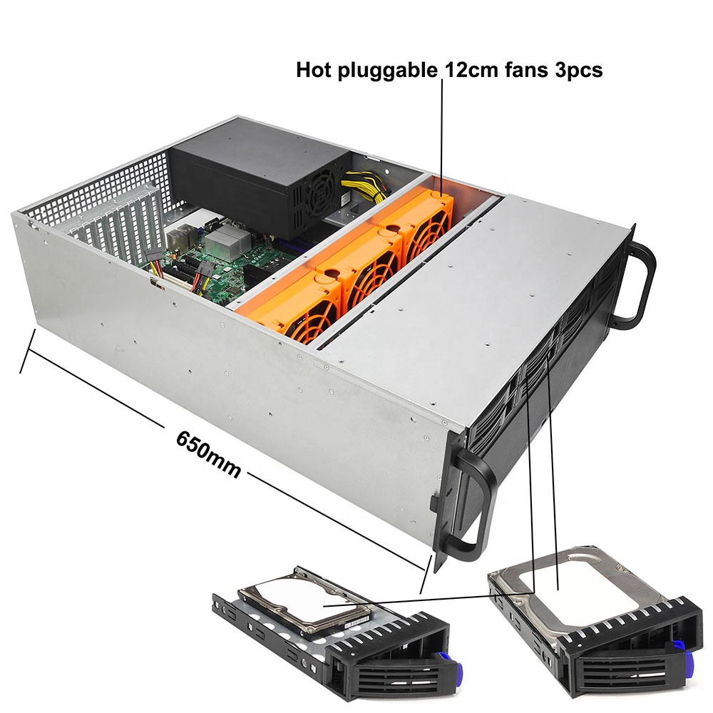 Корпус 4U 5GPU поддерживает Supermicro Asus 5GPU MB, например X11DPG X9DRG-QF и т. д.