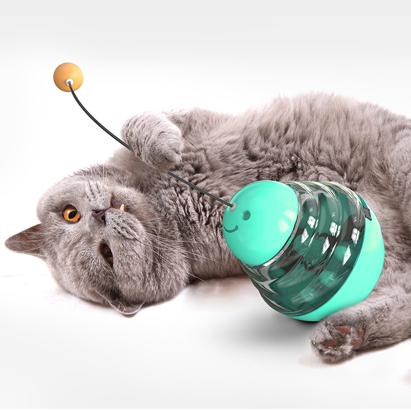 Интерактивная игрушка для кошек с дозатором, 360 градусов