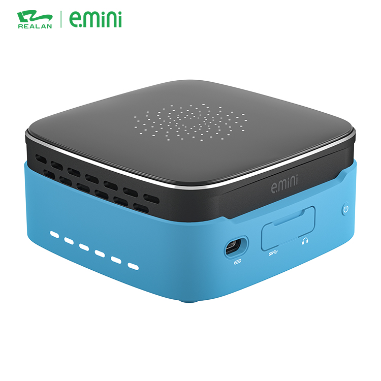 Тонкий игровой мини-компьютер win 10 android linux quad core i7