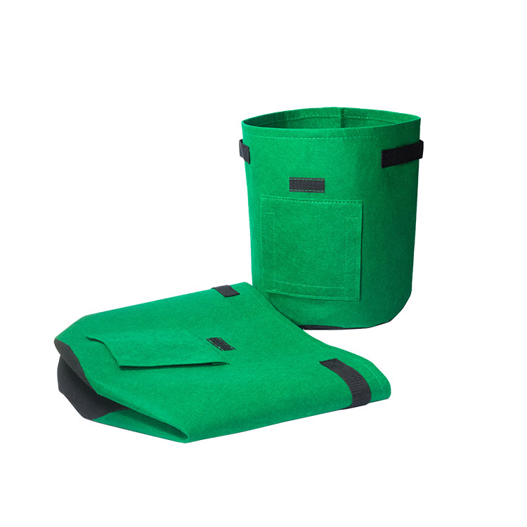 Multifunction Felt Potato Grow Bag Clothing Storage Bag With Flap Access And Handles