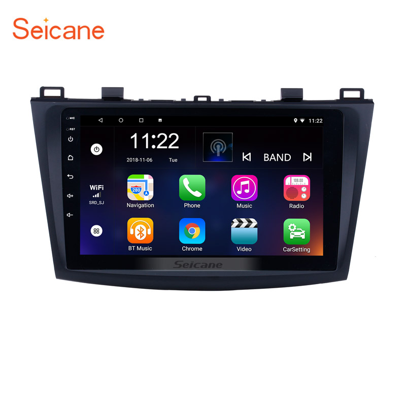 9 дюймов сенсорный экран Android 10,0 автомобиль радио для 2009 2010 2011 2012 MAZDA 3 с GPS стерео система со спутниковой навигацией, Wi-Fi, USB OBD2