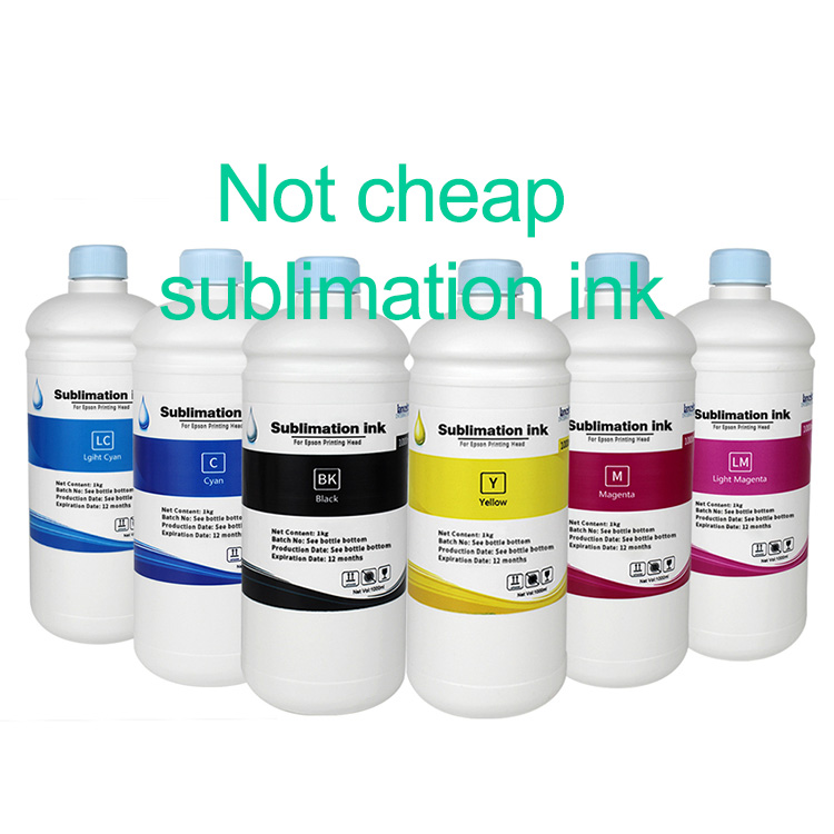 Sublimation Ink for Epson Printers Heat Press Transfer on Mugs, Pillow, Polyester Shirts, Phone Cases etc
