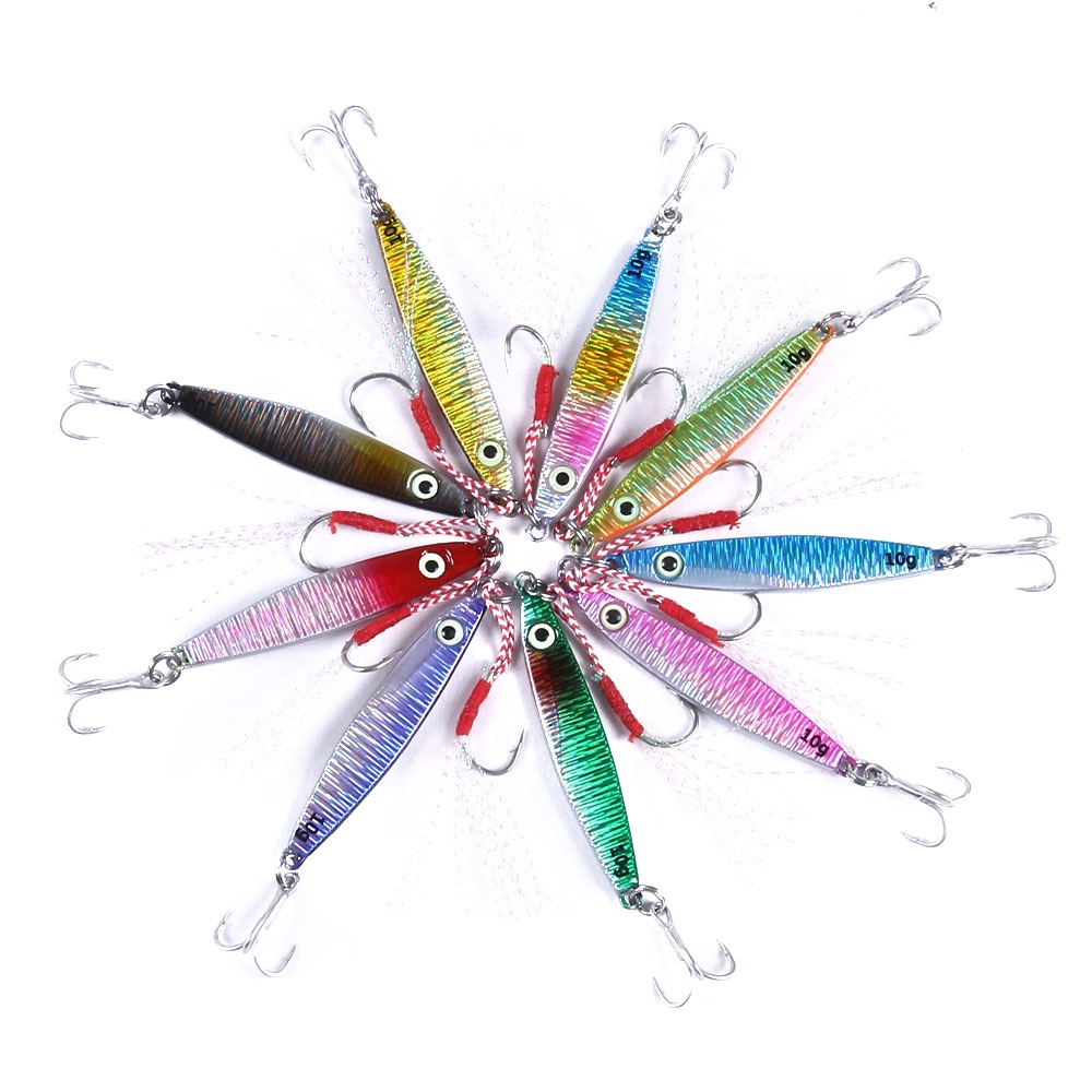 Metal jigging Lure high quality 7g 10g 17g 21g 30g fishing lure lead jig