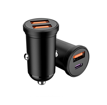 Topmicro 38W Dual USB QC3.0 металлическое автомобильное зарядное устройство