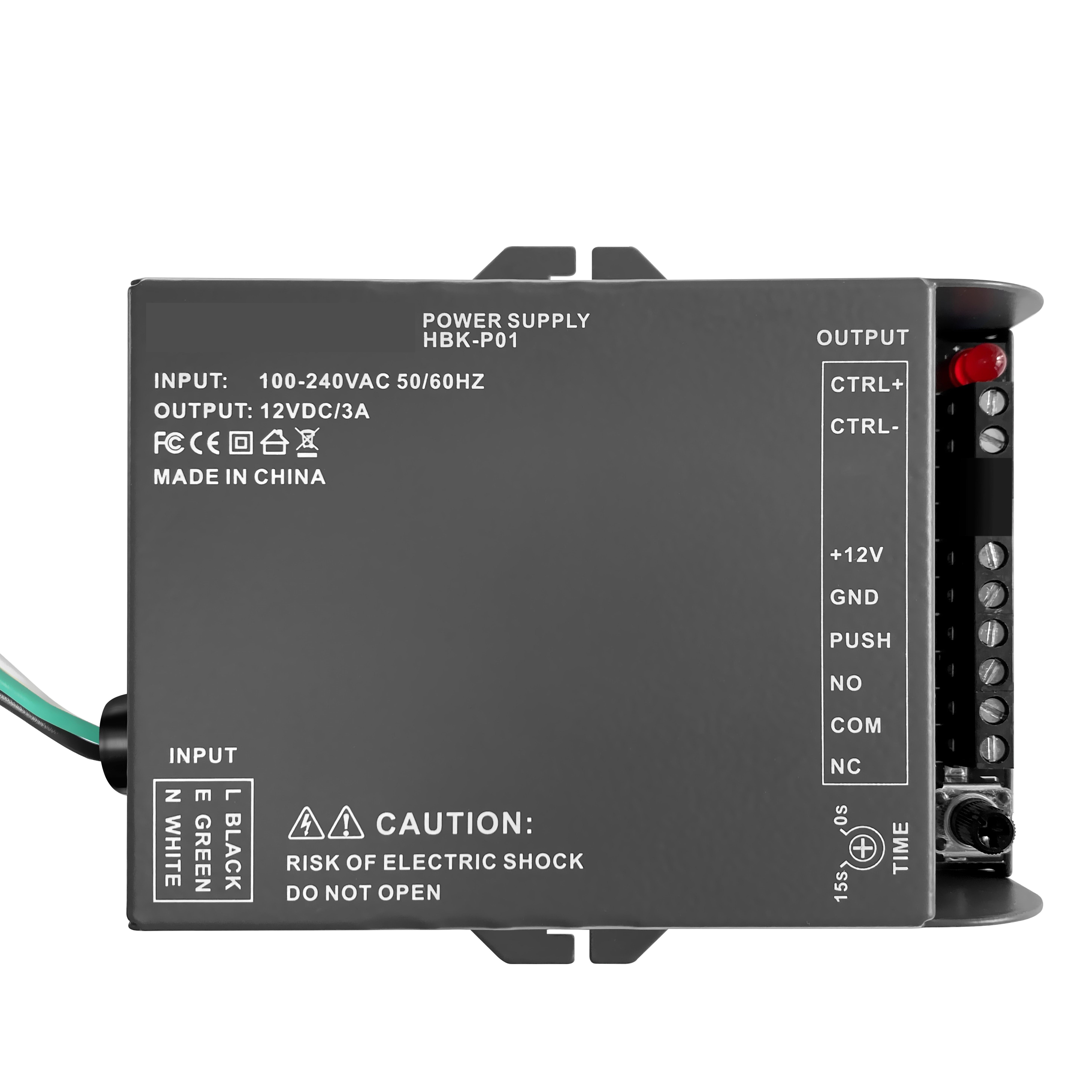 Блок питания 100-240VAC до 12VDC для системы управления доступом к двери и домофонной камеры