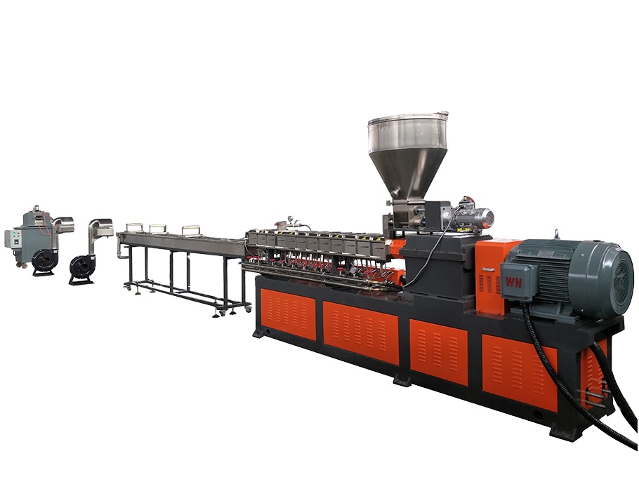 High productive calcium carbonate caco3 filler masterbatch twin screw extruder for filler color masterbatch making machine