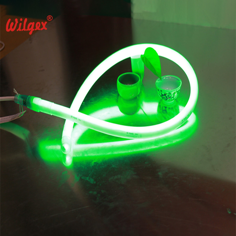 Гибкая Светодиодная трубка 220 В SMD 5050 RGB, Неоновая Гибкая Светодиодная трубка 108 шт. SMD5050 для RGB-веревки