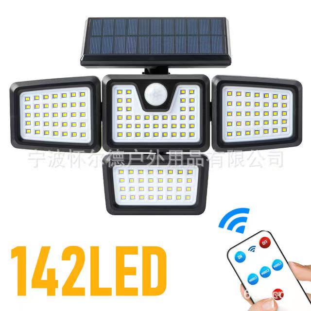 2021new Lights Открытый четырехголовый светодиодный датчик движения Солнечный настенный светильник для домашнего внутреннего освещения
