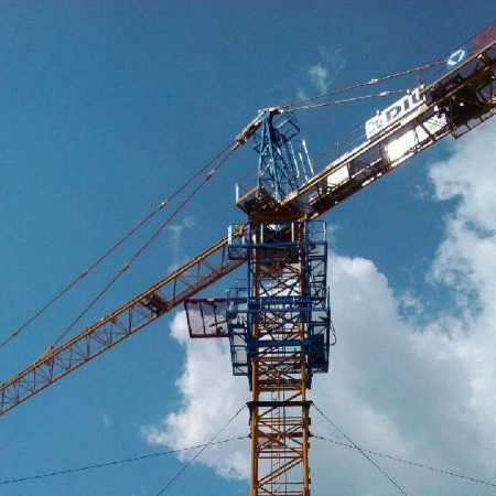 Китайская Строительная лебедка Luffing-jib башенный кран L125-8 на продажу