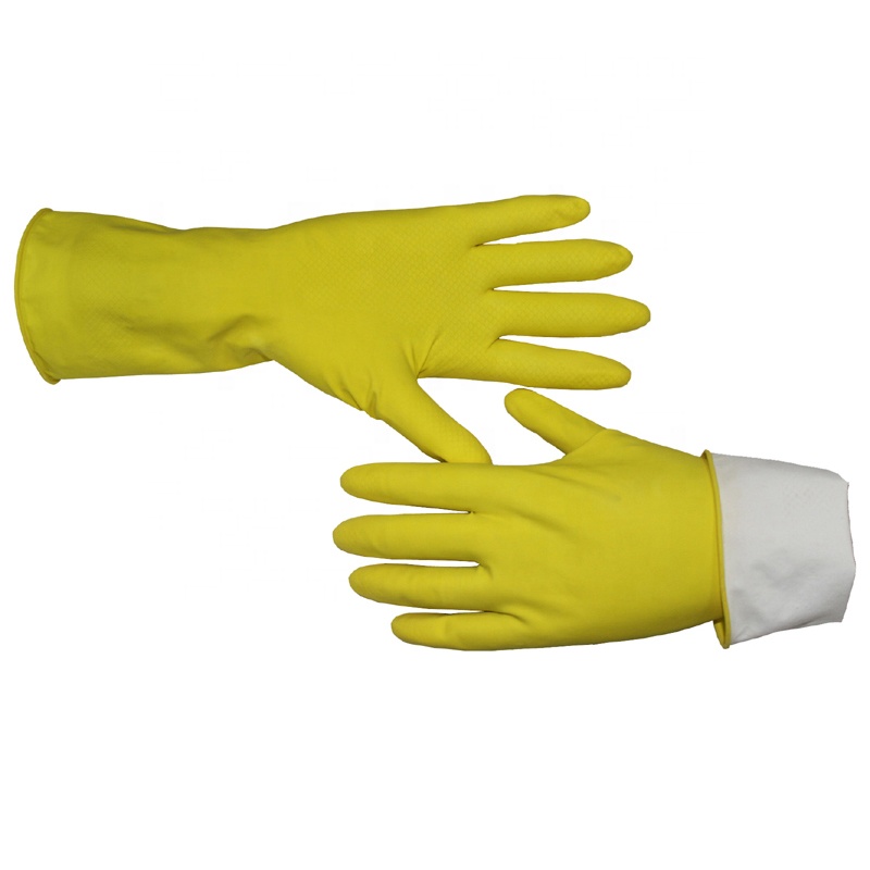 Yellow Yellow Cleaning Dish Gloves, Professional Natural Rubber Latex Gloves, Kitchen Dishwashing Gloves Luvas Guantes