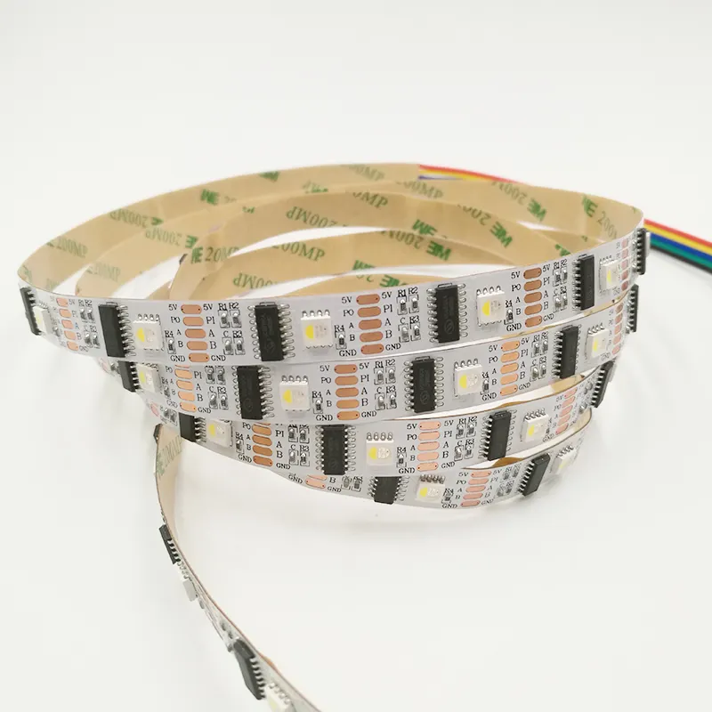Pixel Individual Full Color RGB 60LED Flexible LED WS2813 IC Strip Tape With Signals Break-point Continuous
