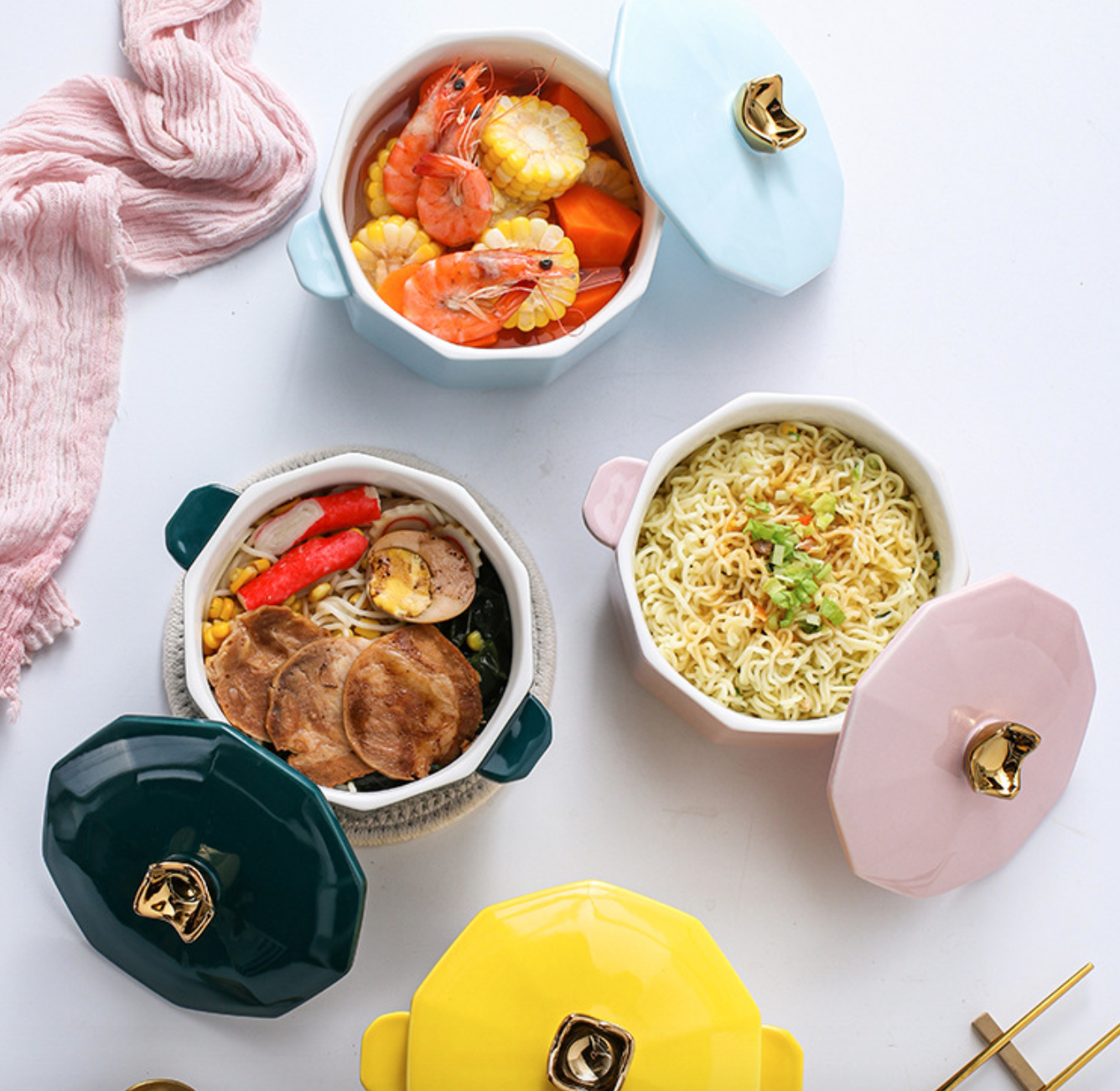 Горячие продукты Японская чаша красочная застекленная керамическая Ramen мгновенная миска для лапши
