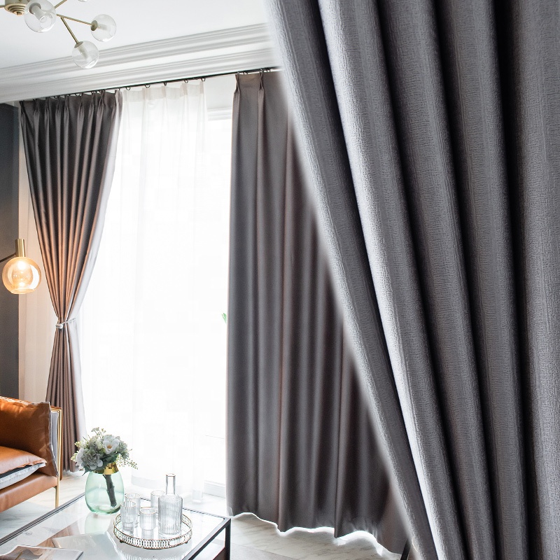 LOSPRING Wholesale High Quality Ready Made Luxury Soft Blackout Velvet Curtain For Living Room