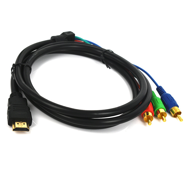 Manufacturer HD-MI to 3RCA cable HDTV to AV cable for TV set-top box connection cable 1.5m