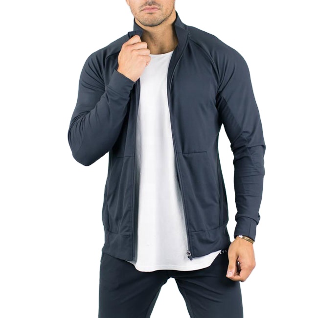 Free tax polyester gym fitness mens jacket