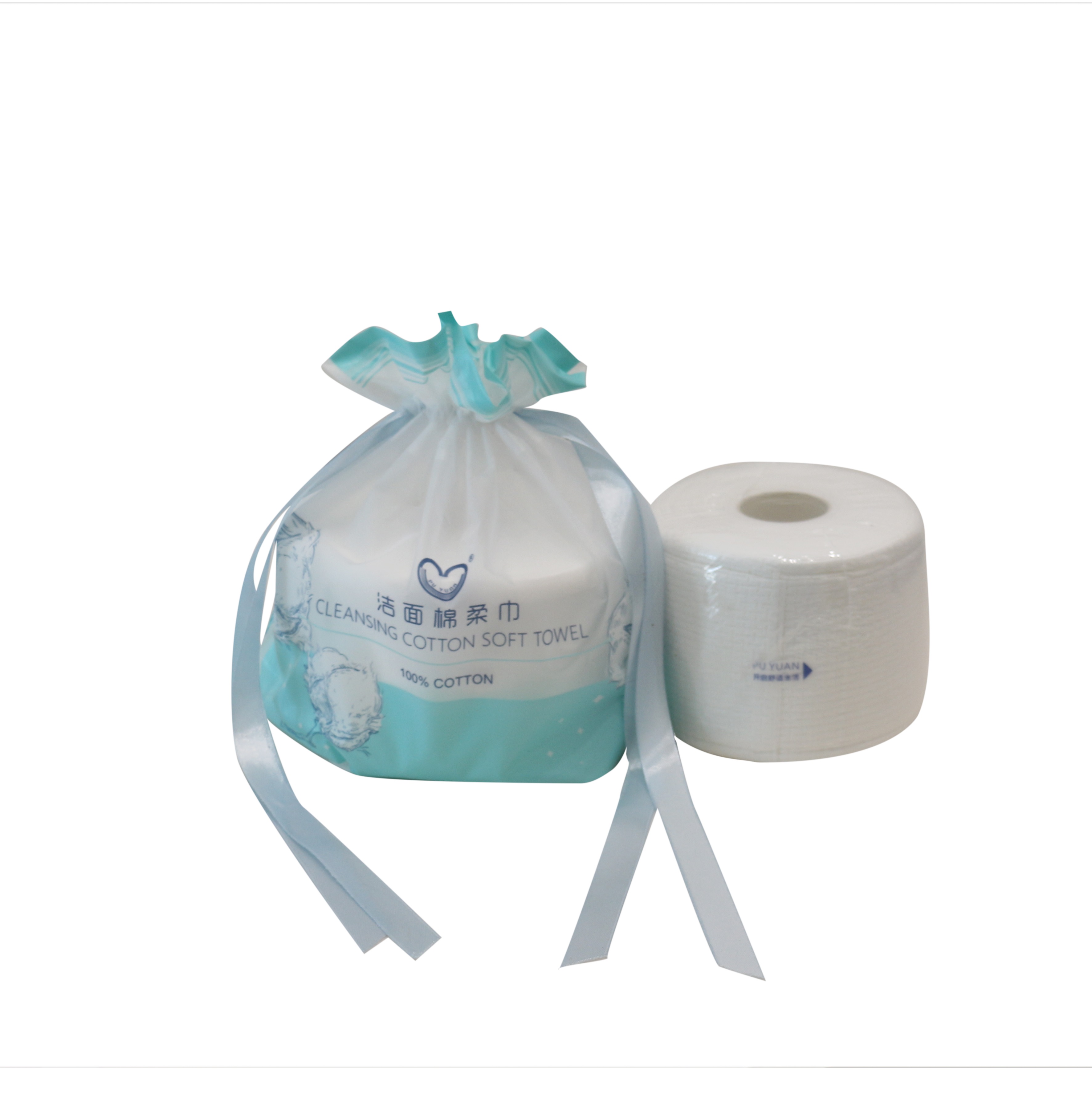 cotton tissue Facial Wipes Natural Skincare 100% Soft Cotton Face Tissue