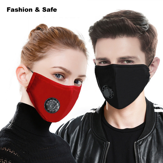 PM2.5 Anti Dust 5 Layers Cotton custom Active Carbon Filter breathable washable filter face maskes