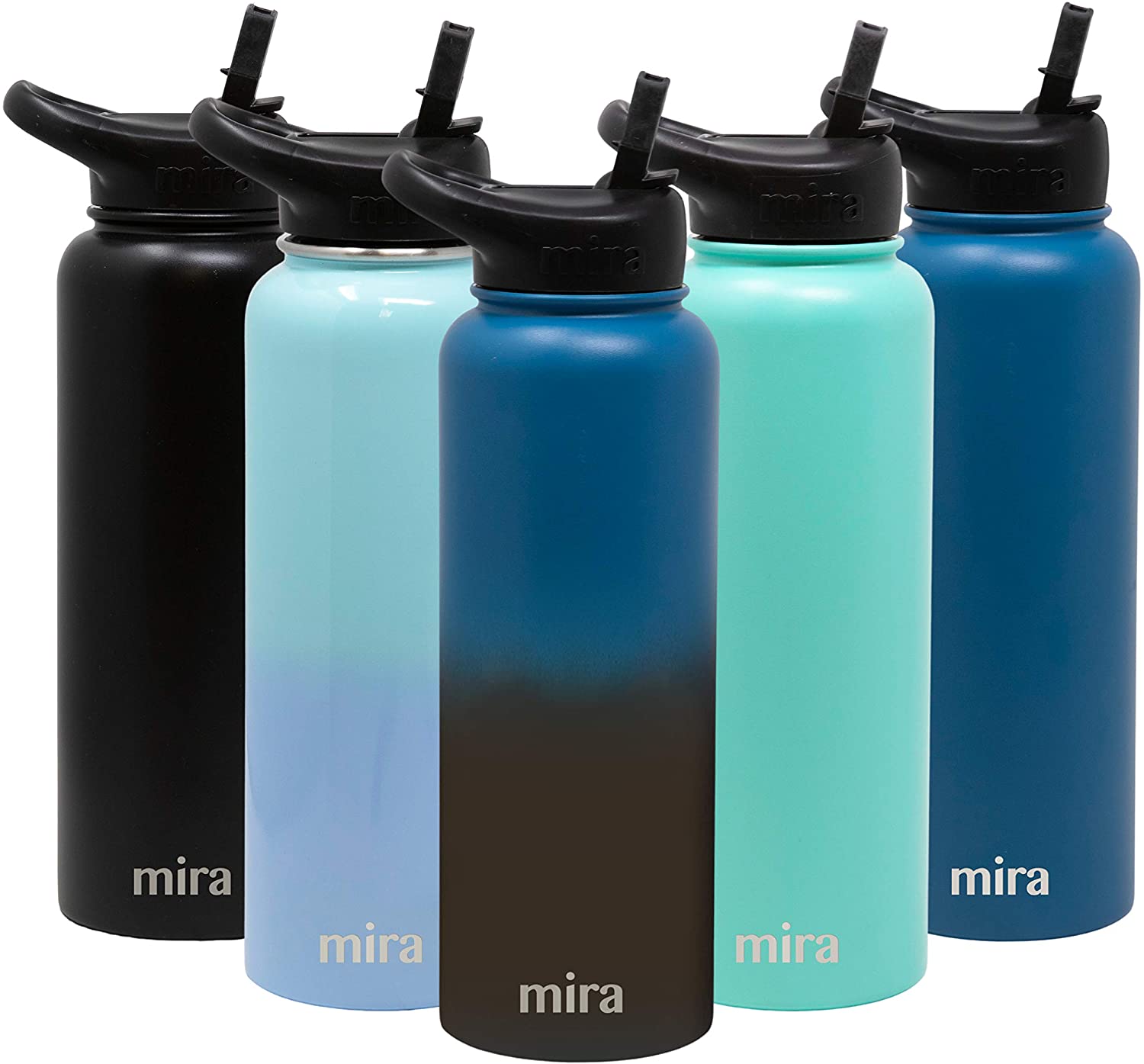 Thermo flask stainless steel sport drink bottle with straw cover bpa-free can be customized