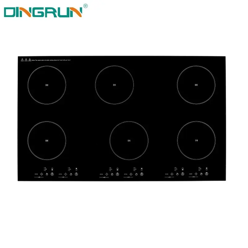 Infrared Cooktop Factory Price Kitchen Appliances 6 Burner Induction Cooktop Touch Control Infrared Stove Induction Cooker