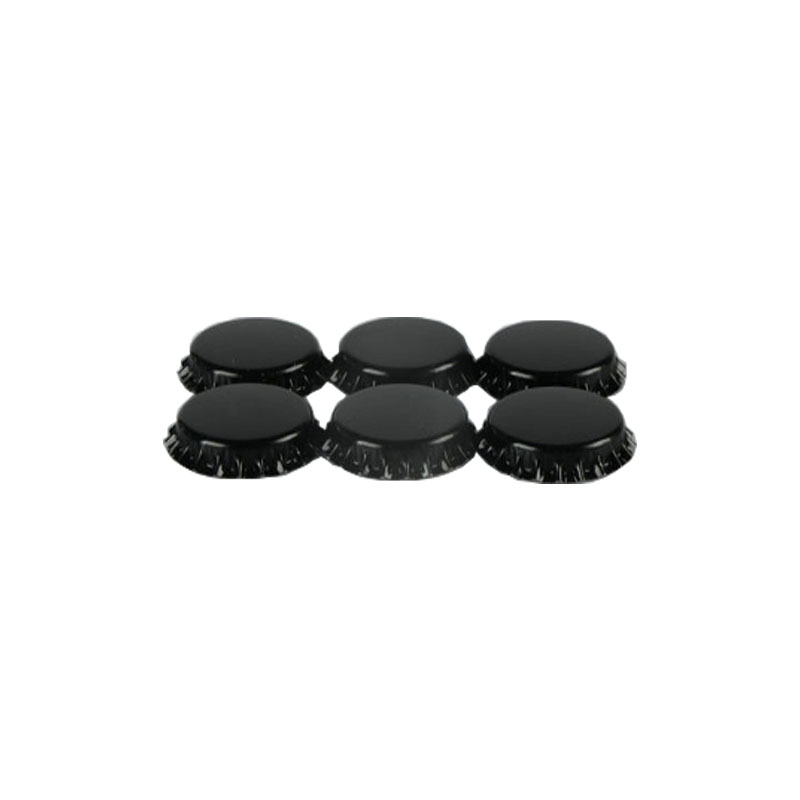 Wholesale 26mm customized design black crown cap