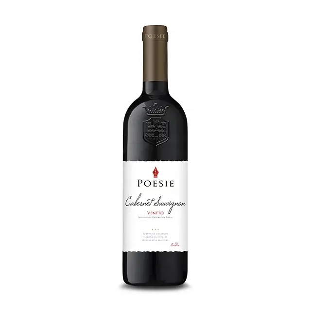 Italian red wine - Cabernet Sauvignon Veneto IGT - Poesie - glass bottle 0,75l - Color: Ruby red; Smell: Red berry fruit