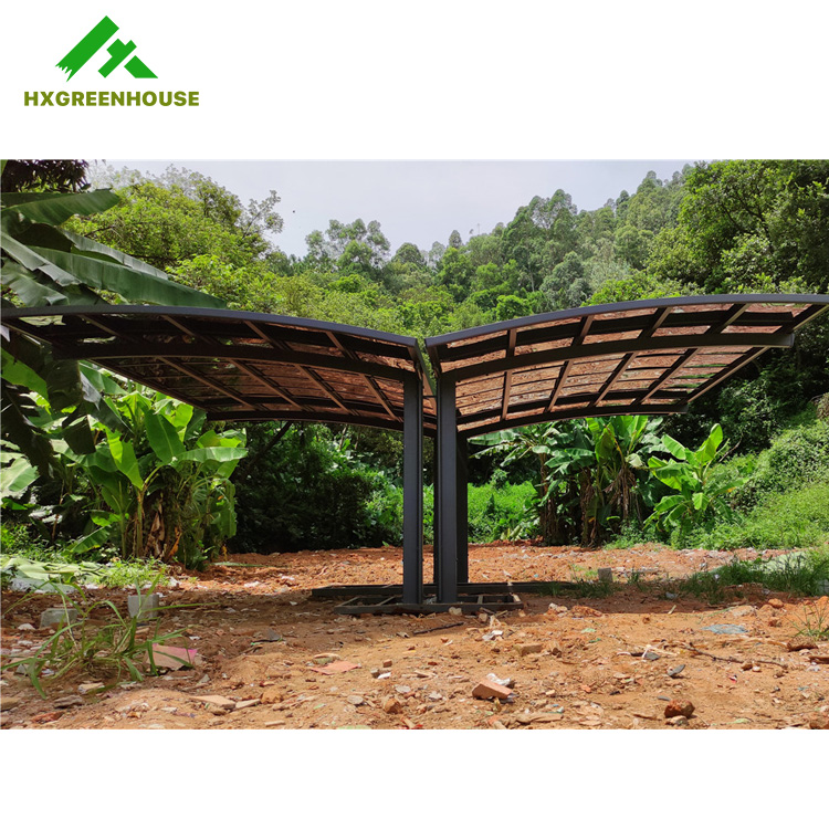 Pvc gazebo outdoor aluminum prefab carport awning 2 cars garden garage auto car port cover