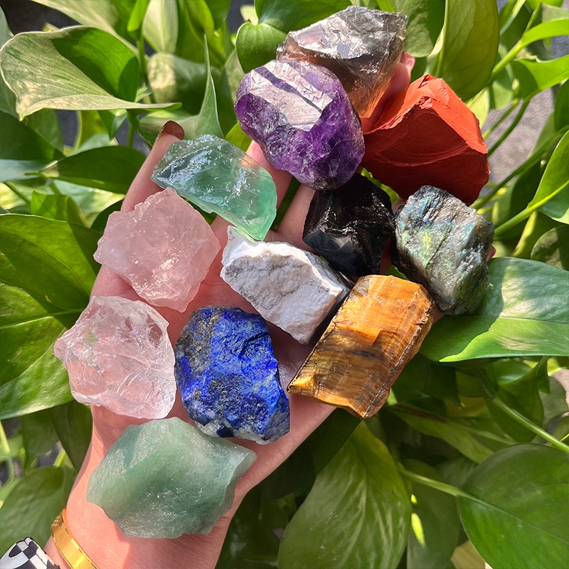 Wholesale Bulk Natural Amethyst Rose Quartz Crystals Healing Stones Rough Stone Raw Crystal Quartz