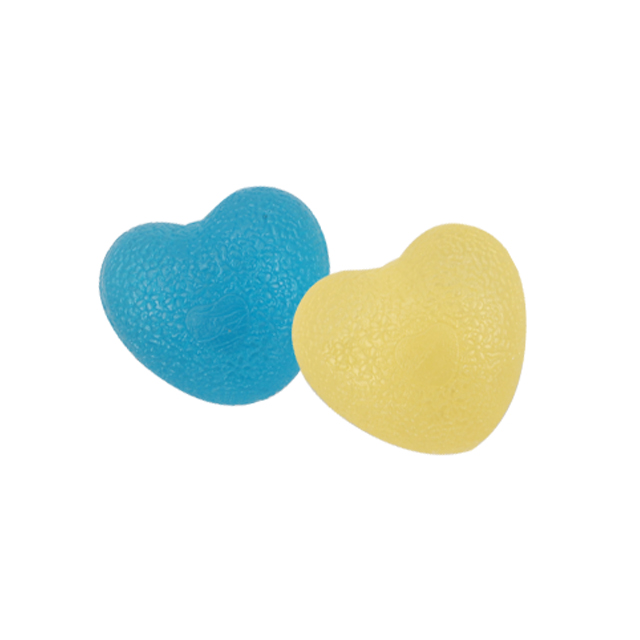 HKCETR126 Soft Finger Sport Indoor Muscle Taining Heart Shape TPE Jelly Hand Grip Ball