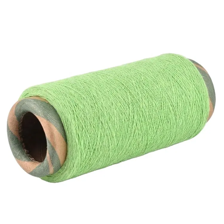 Cheap price light green twist cotton weaving yarn NE 4S weaving yarn for rugs