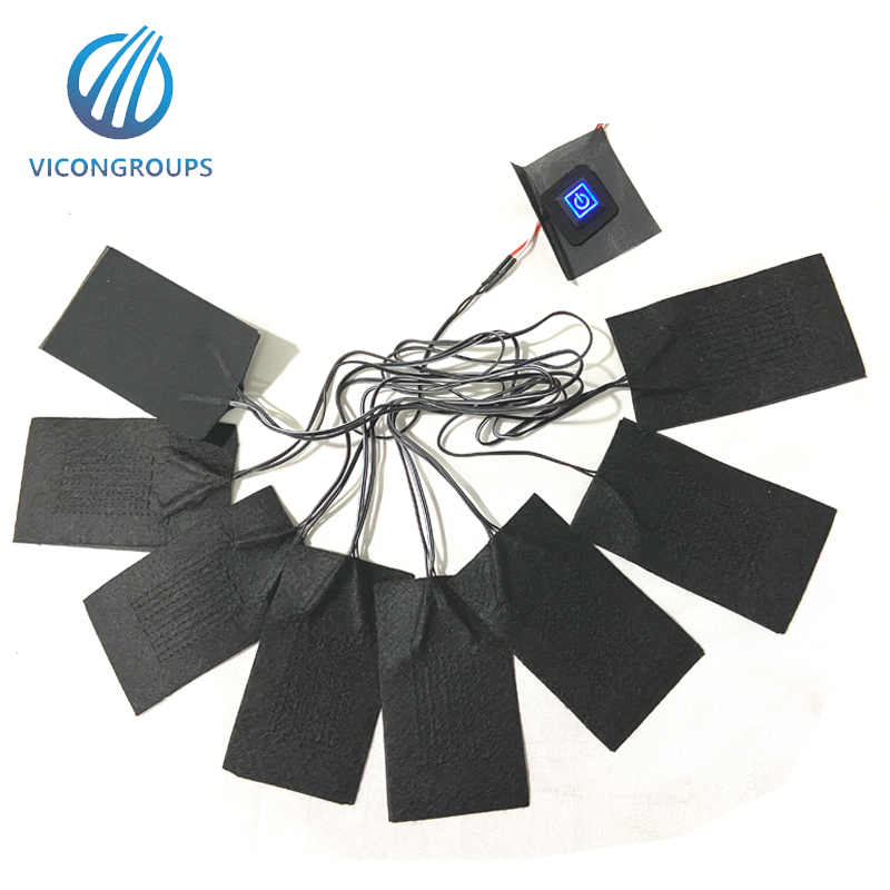 5v 7.4v usb electric heating element pad for clothing