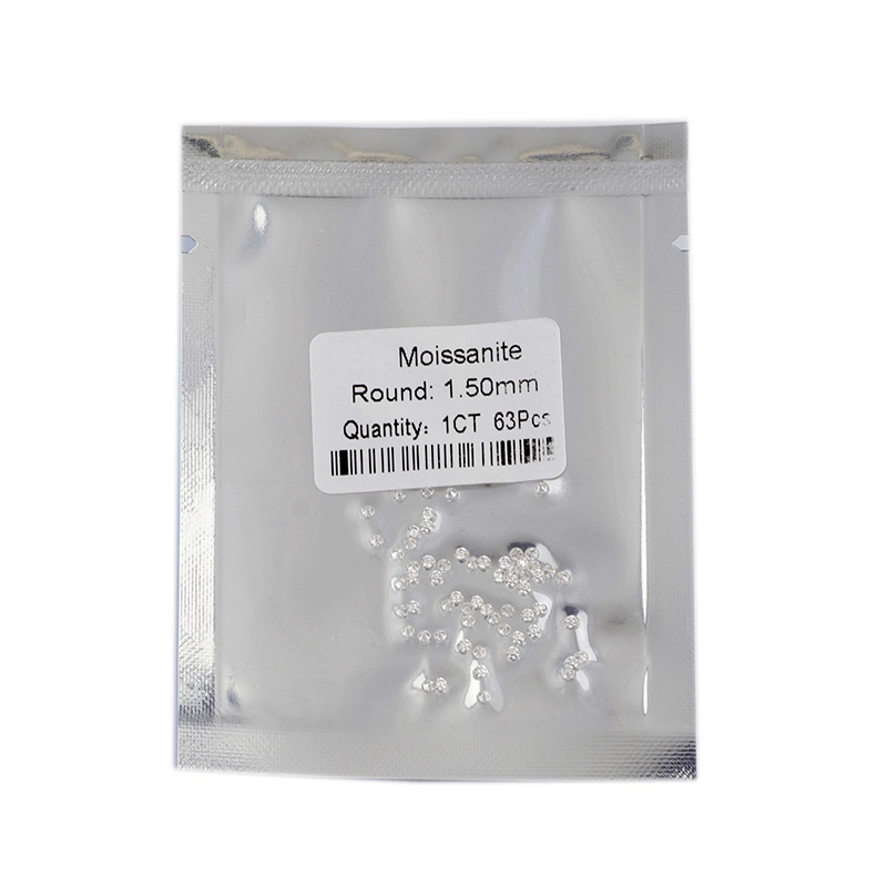 Thriving Gems hot sale 1mm 2mm 3mm melee size white D color moissanite round briliant cut 1 carat loose moissanite stone