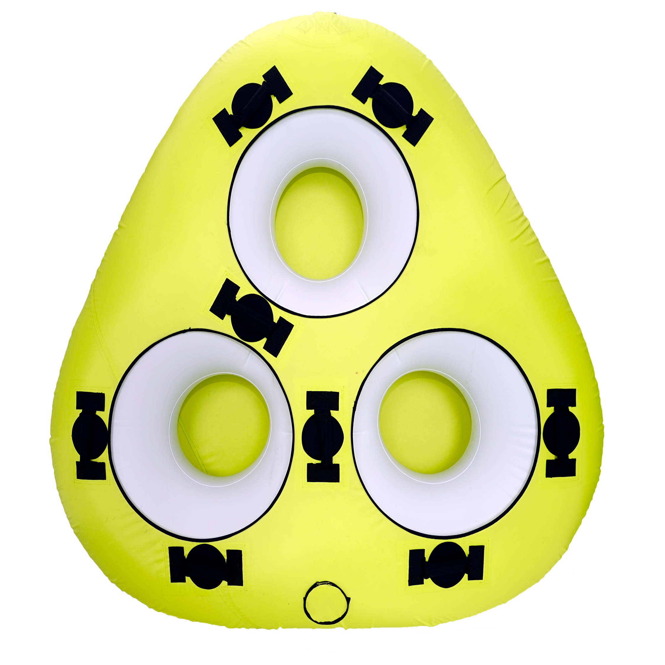 Durable inflatable water tubes towable tube for 3 person