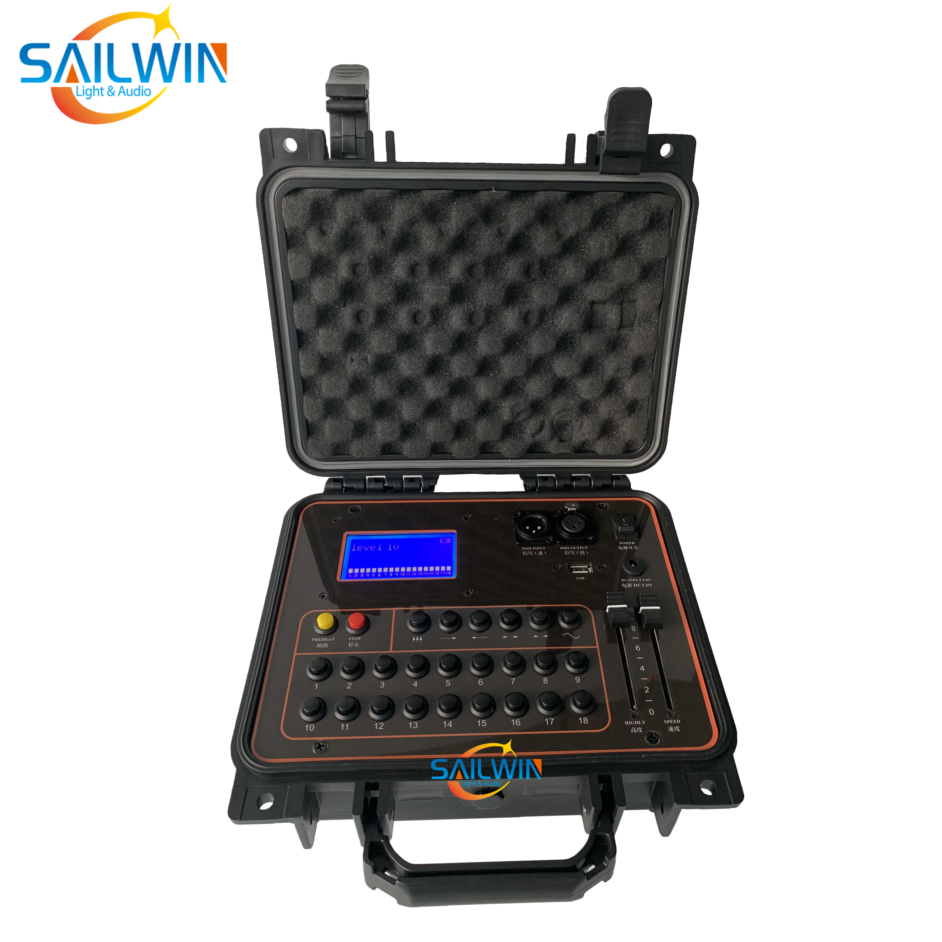 Stage Light Wireless DMX Spark Cold Machine Controller DMX512 Console For Sparkler Fireworks Machine