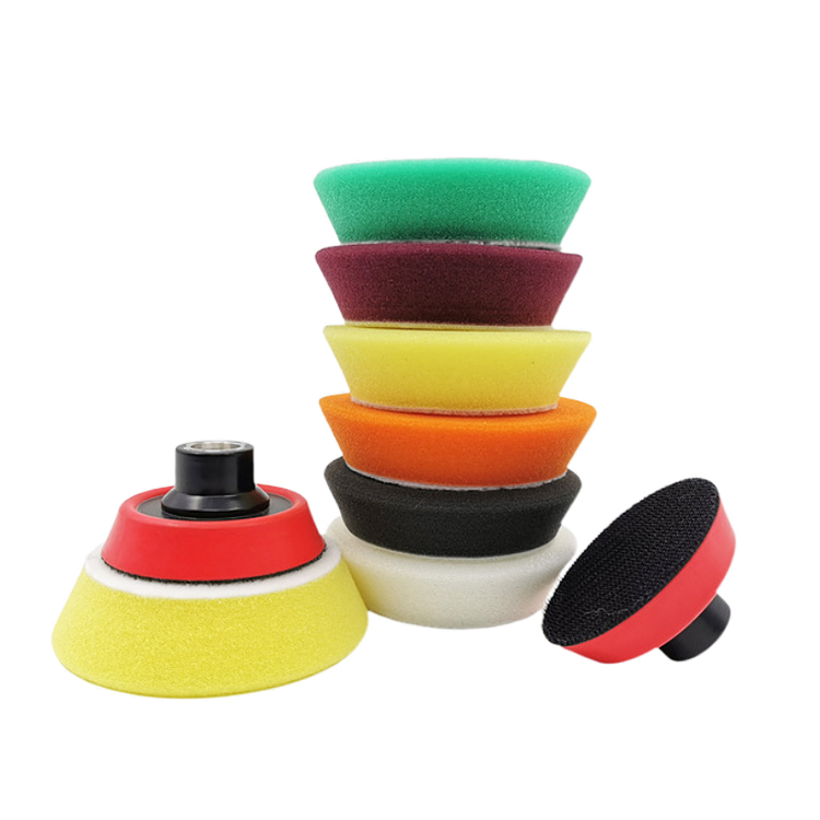 Car Care 3inch Polishing Kit with 3" Back Plate Pad For Car with Sponge Polishing Pad Buffing pad
