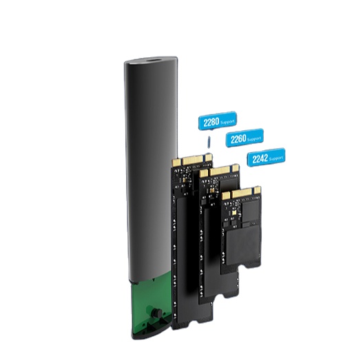 Pulwtop USBC 3,2 GEN2 10 Гбит/с Тип C Портативный внешний SSD корпус для M.2 SSD корпус