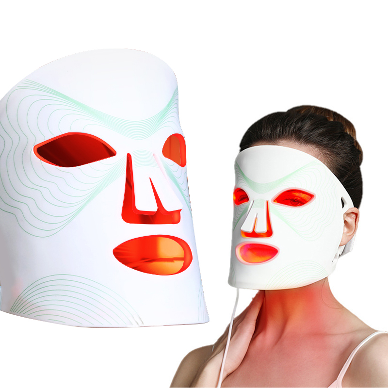 2024 Hot Products 7 Color LED Light Therapy Silicone Face Mask Red Light Rejuvenation and Whitening for Facial Use
