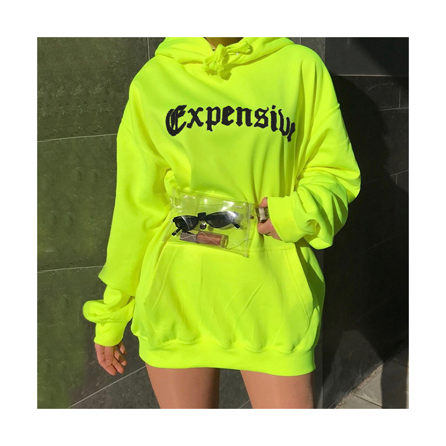 Wholesale Print Design Oversized Long Hoodies Dress High Quality Women's Oversized Pullover Hoodies