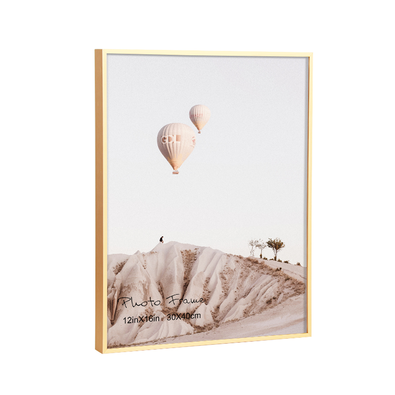 Jinnhome 12x16 Высокое качество алюминий золотой настенный Декор для дома фоторамка Настоящее стекло или акрил спереди