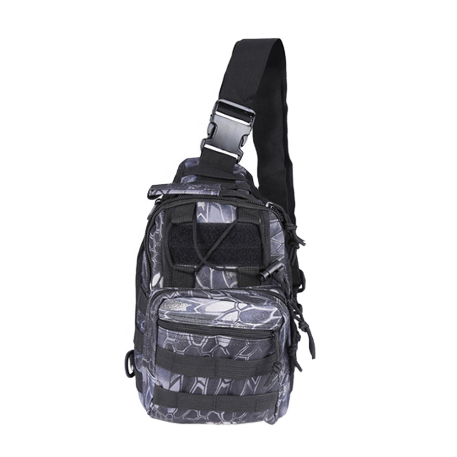 Military Tactical Camouflage Shoulder Sling Bag Army Outdoor Hiking Waist Pack