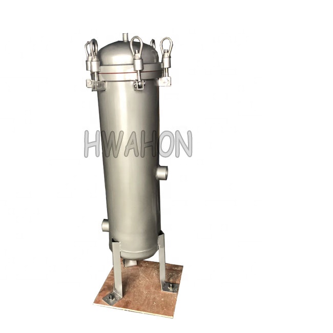 Stainless steel sanitary cartridge filter housing for water treatment