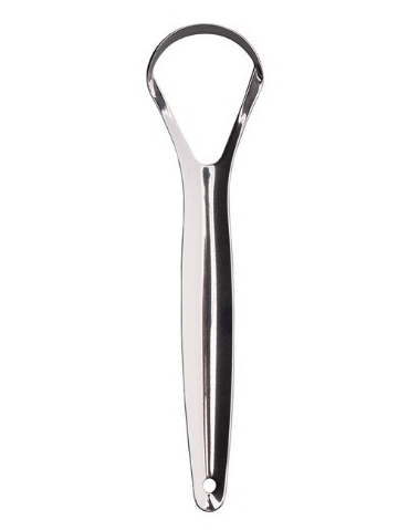 High Quality waterproof Stainless Steel 304 Tongue Scraper Toothbrush Cleaner Food Grade Single Oral Care