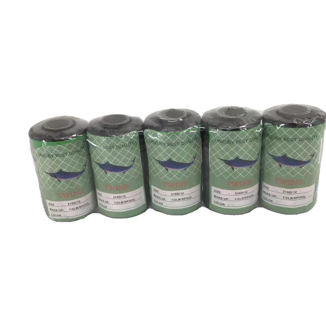 Прямая продажа с фабрики 210D 12 1/2LB 210D рыболовный шпагат, нейлоновый шпагат для изготовления рыболовной сети