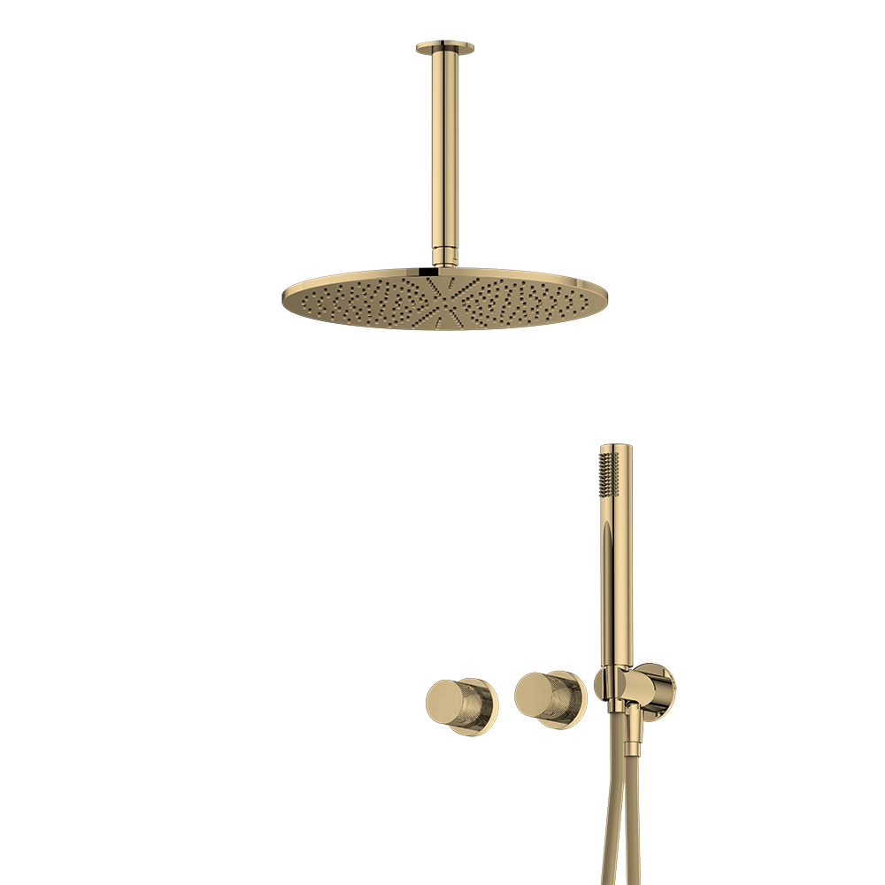 Watersino popular concealed showers mixer faucet luxury bathroom shower gold set