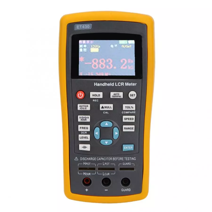 Ручной LCR измеритель ET430 100 кГц LCR-цифровой мостовой измеритель емкости индуктивности